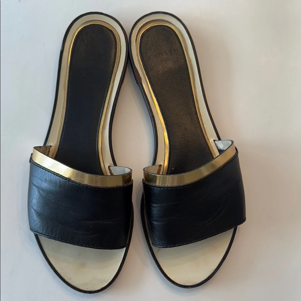 Lanvin Black and Gold Women's Sandals - Picture 3 of 7